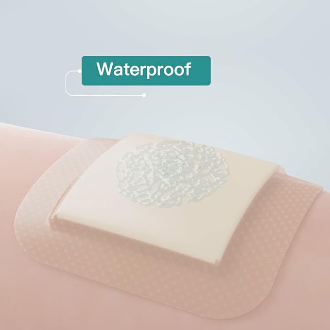 Dimora Silicone Foam Dressing with Border 6"x6" Waterproof 10 Pack…