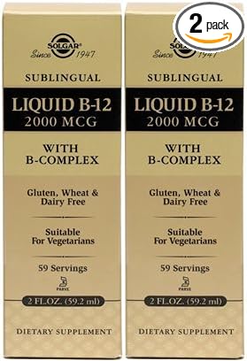 SOLGAR Sublingual Liquid B-12 2000 mcg 2 fl 2 - 118 Total