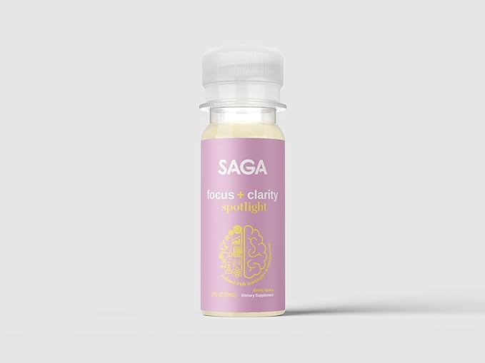SAGA Organic Focus Shots 2oz Shots(12-Pack) Shots(12-Pack)