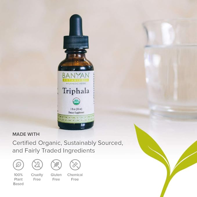 Banyan Botanicals Triphala Liquid Herbal Extract 1oz. –