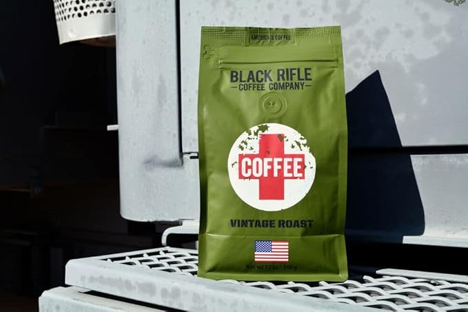 Black Rifle Coffee Company Vintage Roast, Medium Roast Ground Coffee, 12 OZ Bag