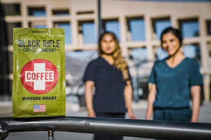 Black Rifle Coffee Company Vintage Roast, Medium Roast Ground Coffee, 12 OZ Bag