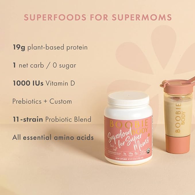 Boobie Body Superfood Protein Shake (20.5oz, 1 1 Tub)