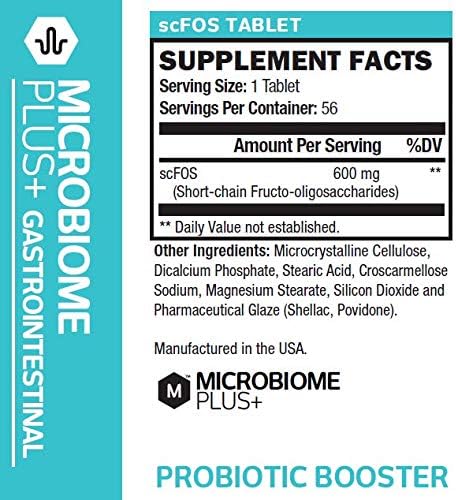 Microbiome Plus Prebiotics scFOS Prebiotic Fiber, (1 Month (1)