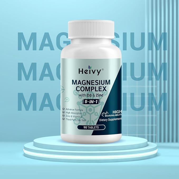 Magnesium Complex 2 Pack, Magnesium Glycinate, D3, Magnesium 180 Tablets
