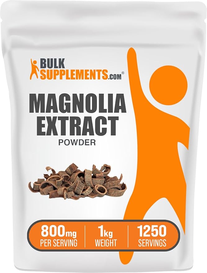 BulkSupplements.com Magnolia Bark Extract Powder 800mg per 1kg (2.2 (2.2 lbs) 1)