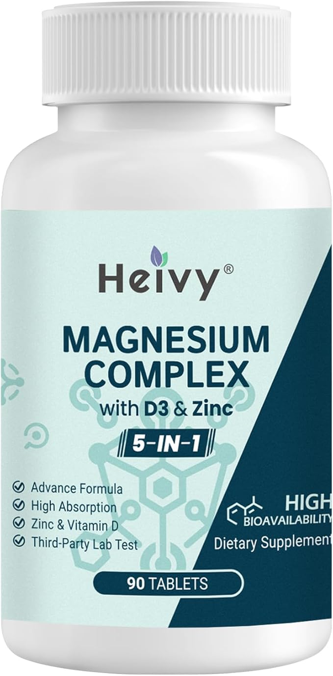 Magnesium Complex 2 Pack, Magnesium Glycinate, D3, Magnesium 180 Tablets