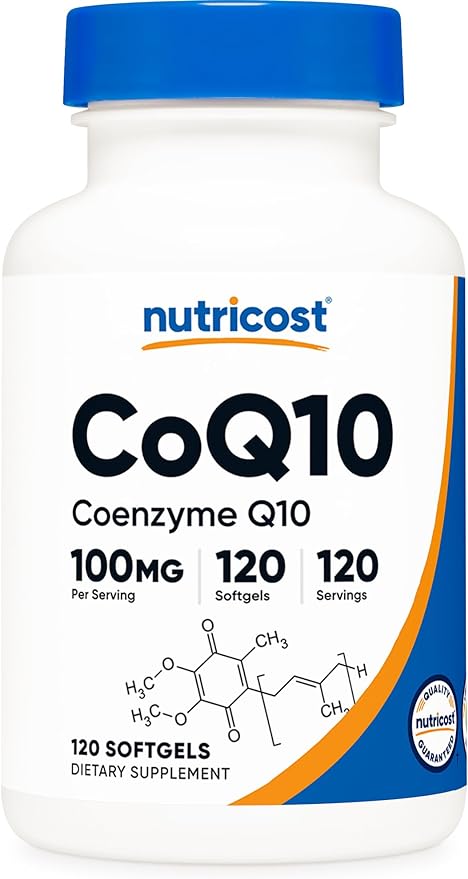 Nutricost CoQ10 Softgels (120 Servings / 100 Mg CoQ10 Per CoQ10 Supplement