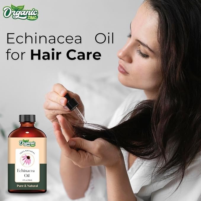 Echinacea (Echinacea angustifolia) Oil | Pure & Natural Carrier Oil for Skincare and Hair Care - 118ml/3.99fl oz