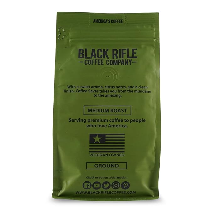 Black Rifle Coffee Company Vintage Roast, Medium Roast Ground Coffee, 12 OZ Bag