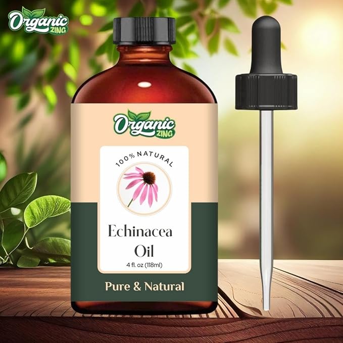 Echinacea (Echinacea angustifolia) Oil | Pure & Natural Carrier Oil for Skincare and Hair Care - 118ml/3.99fl oz