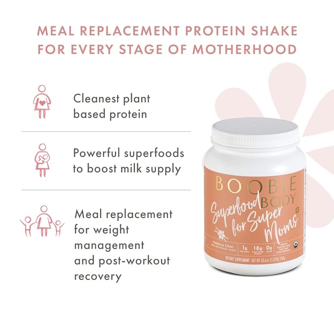 Boobie Body Superfood Protein Shake (20.5oz, 1 1 Tub)