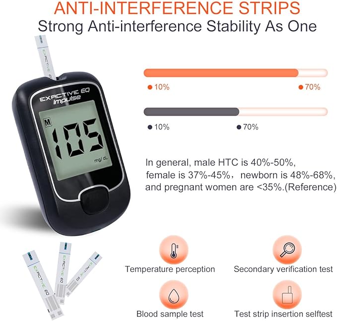 Blood Glucose Monitor Kit Diabetes Testing 50 Codefree 50 Lancets-mg/dL