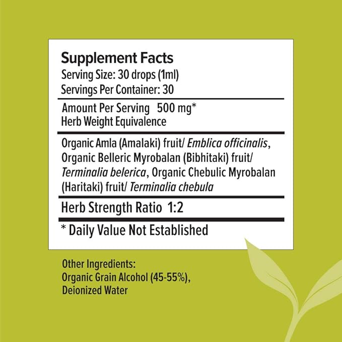 Banyan Botanicals Triphala Liquid Herbal Extract 1oz. –