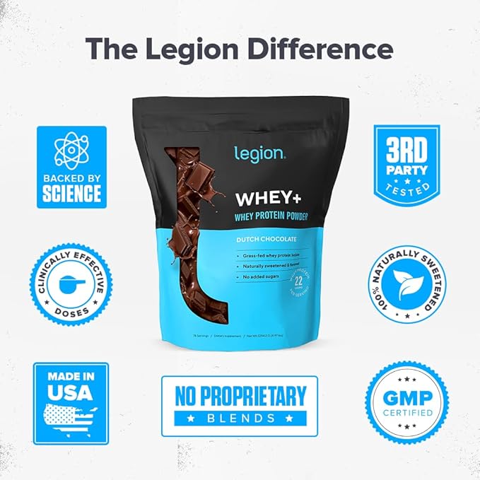 LEGION Whey Protein Powder Chocolate (79 Servings)