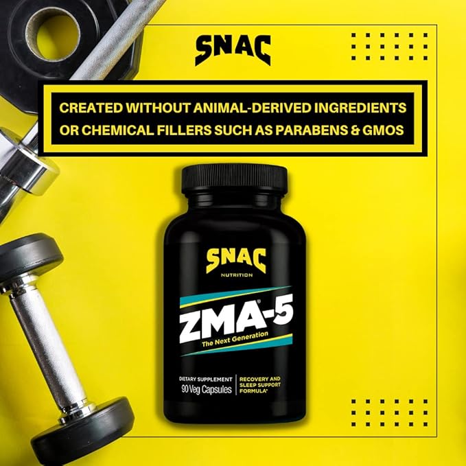 SNAC ZMA-5 Sleep Aid Supplement, Promote 5-HTP, Post 180 Count (2 Pack)