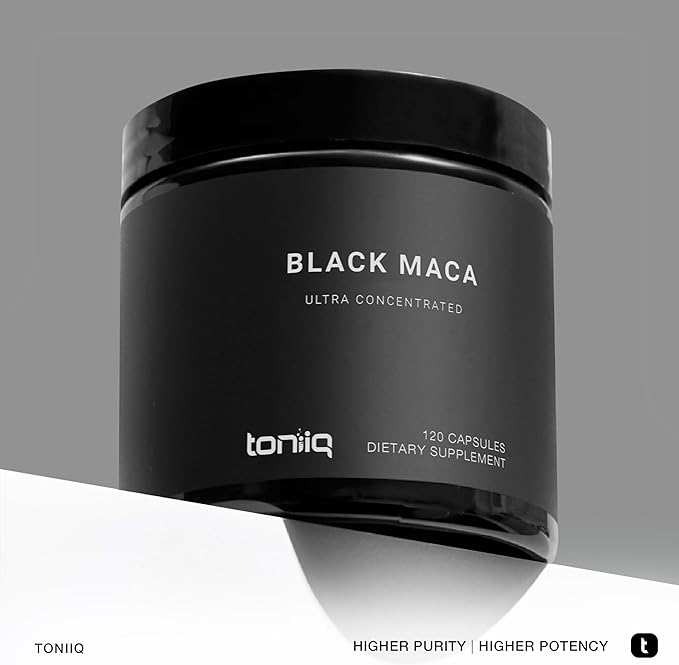 40,000mg Pure Black Maca Root Extract - Ultra Concentrated 20:1 Single Origin Wildcrafted Third-Party Tested Black Maca Powder Capsules for Men & Women - Peruvian Black Macca Root Powder -120 Veg Caps