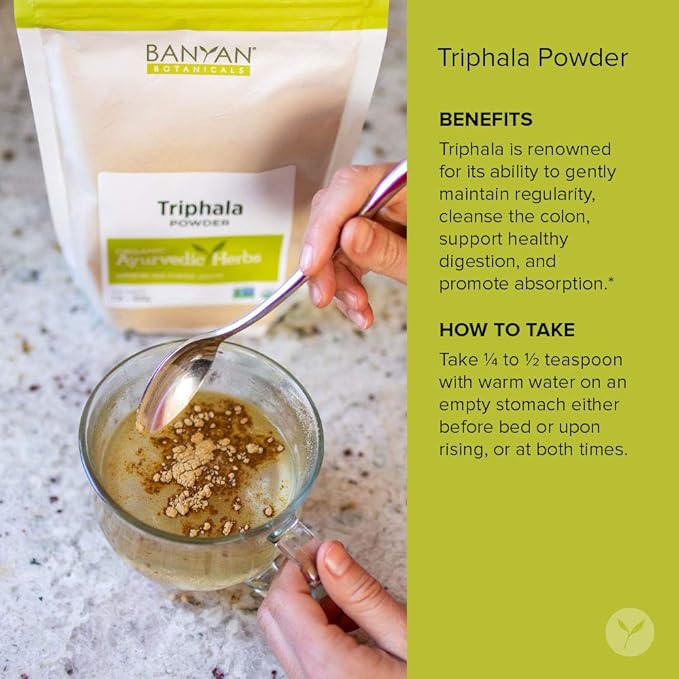 Banyan Botanicals Triphala Powder – Organic 1lb. –