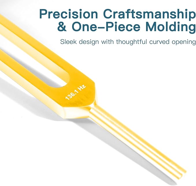 Tuning Forks for Healing Set (128HZ, 136.1HZ, 256HZ, 256HZ, 384HZ), 384HZ), Tuning 4-Piece Set