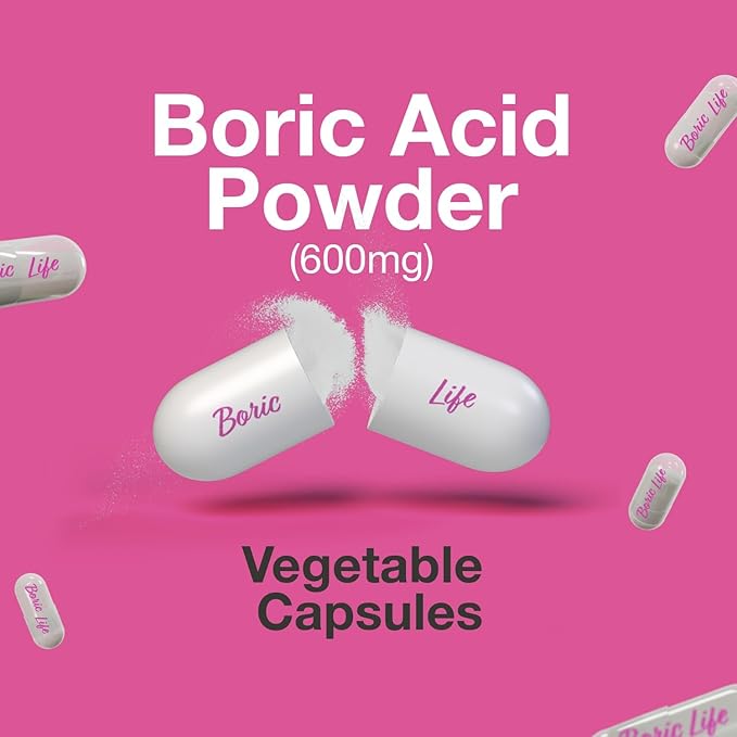 NutraBlast Boric Acid Vaginal Suppositories 100% Pure (30 Count)