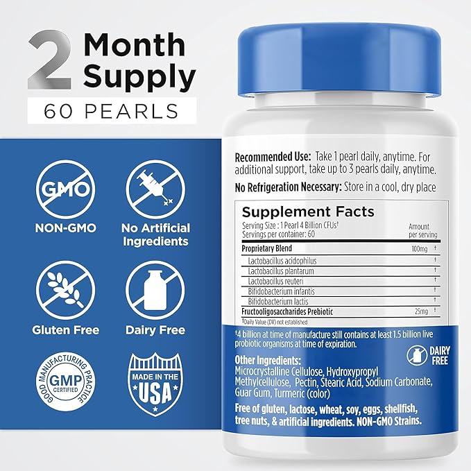 Earth's Pearl Probiotic Pearls for Women 60-Day Supply