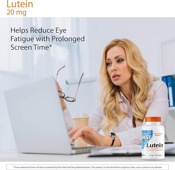 Doctor's Best Lutein with Gluten Free, 60 Softgels