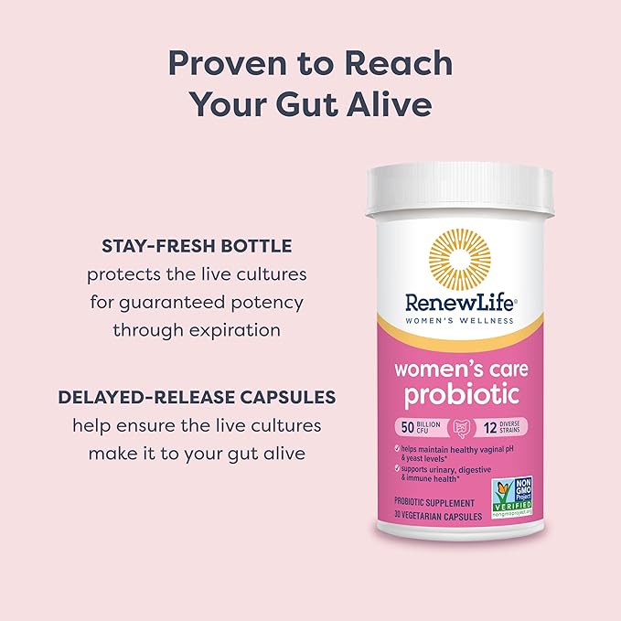 Renew Life Women's Probiotic Capsules, 50 Health(2), L. 60 Count