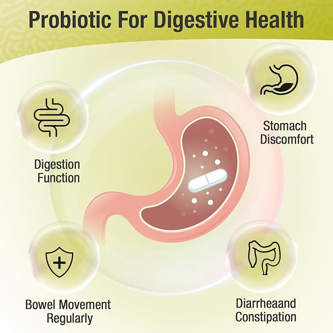 Ascuoli Probiotics for Women & Men 300 Billion 22 Strains 15 Organic 60 Capsule