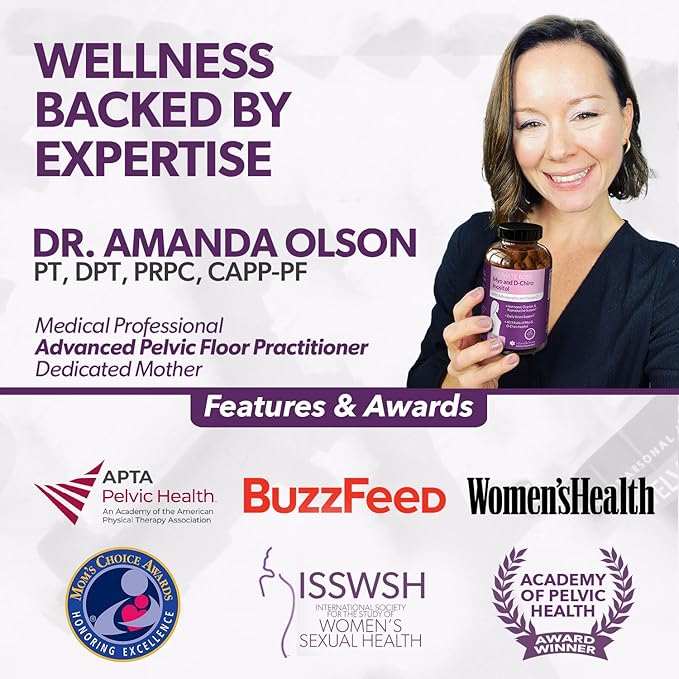 Intimate Rose Myo-Inositol & D-Chiro Inositol Blend - 40:1 Blend Ratio - Women's Daily Wellness Support - Vitamin D & Ashwagandha, 3 Bottles