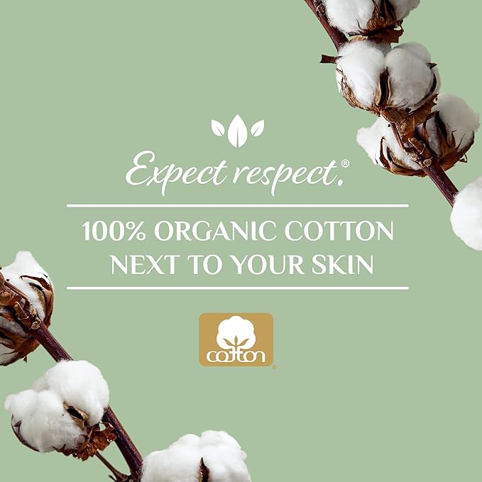Organyc 100% Organic Cotton Incontinence Pads 16 Count…