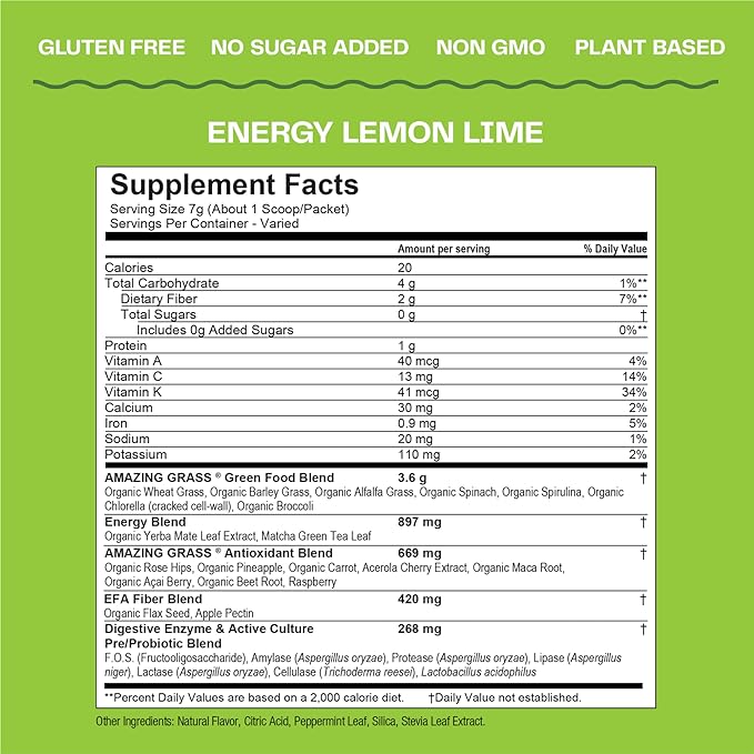 Amazing Grass Green Superfood Energy: Greens 30 Servings