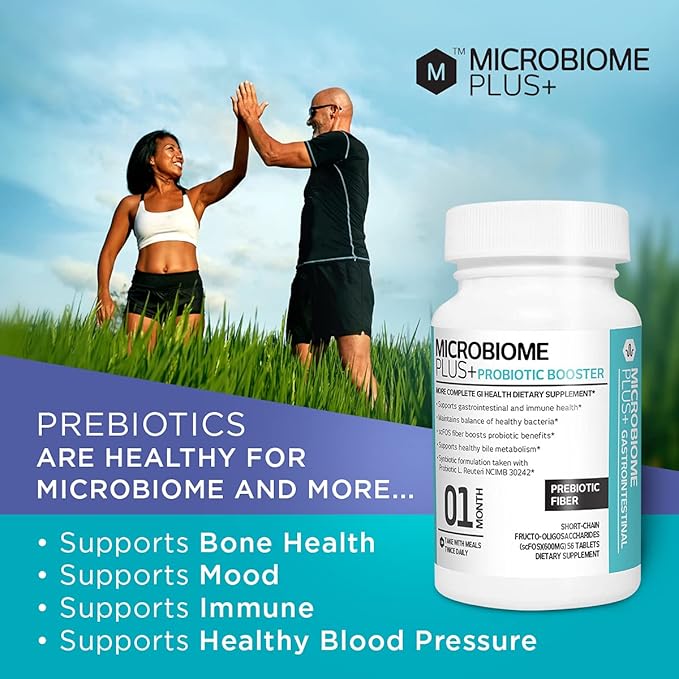 Microbiome Plus Prebiotics scFOS Prebiotic Fiber, (1 Month (1)