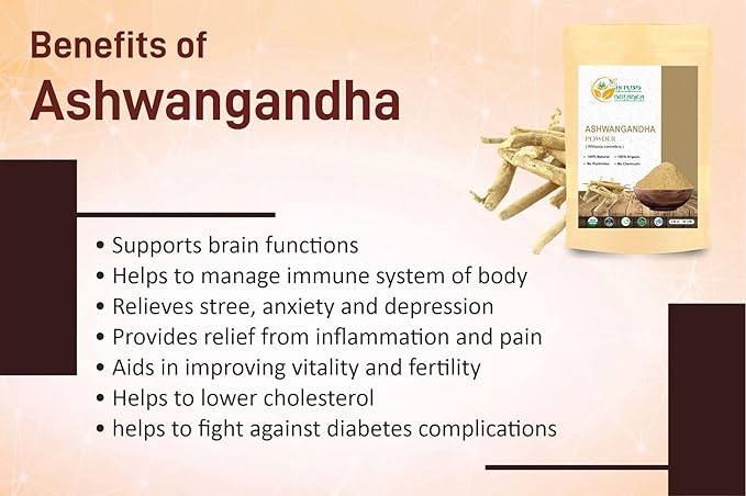 Organic Ashwagandha Root Powder Withania Somnifera 5.3 oz