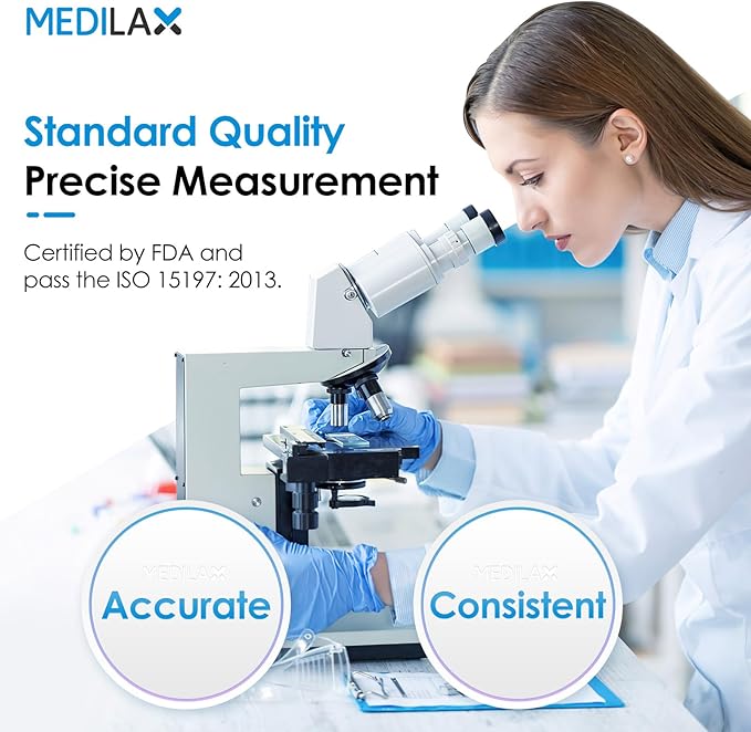 Medilax Ketone Monitor and Glucose Meter Kit 10 Ketone 10 Glucose