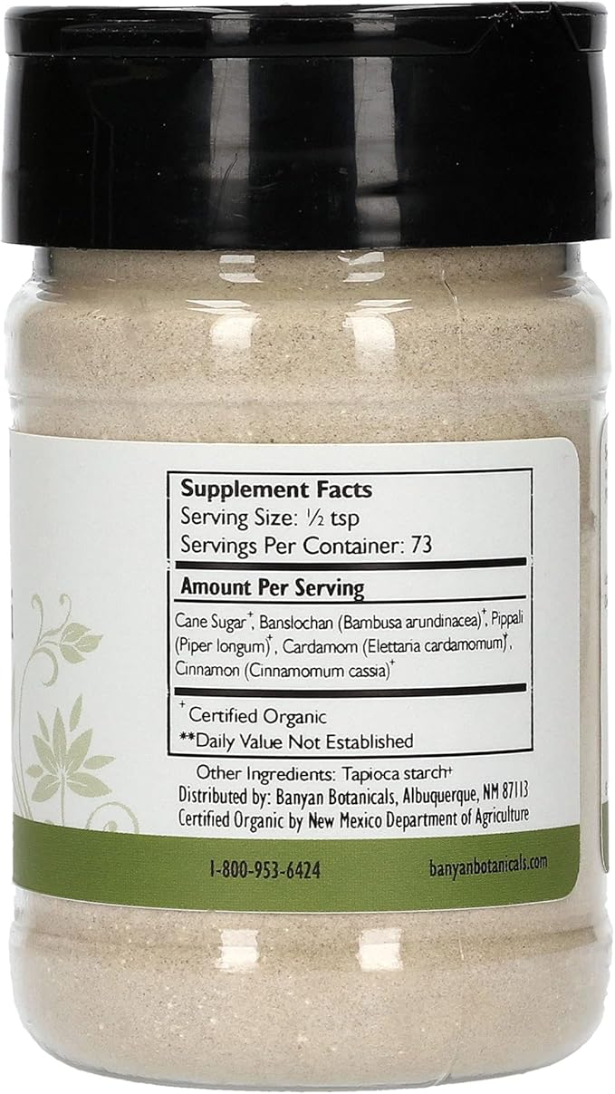 Banyan Botanicals Sitopaladi Churna Powder –