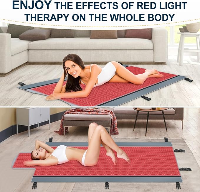 2024 New 3100pcs Dual Wavelength LED 660nm&850nm Red 71''x 33''(Gray) 33''(Gray)