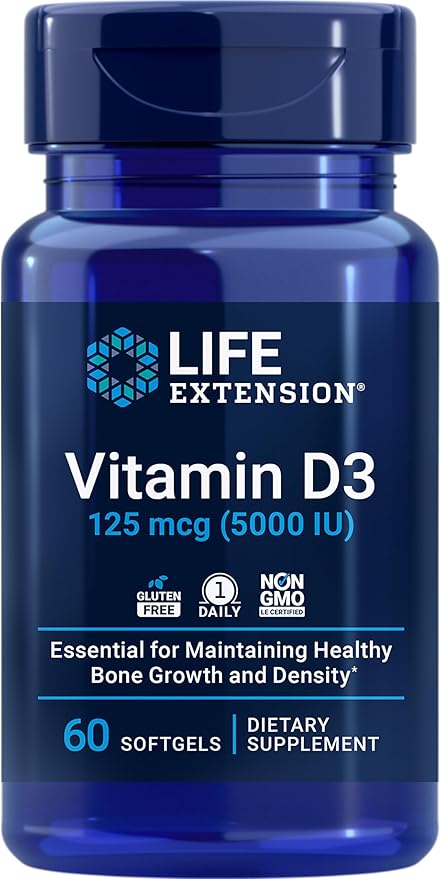 Life Extension 268mg Super Vitamin E 5000IU Vitamin D3 -
