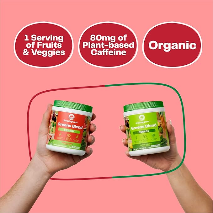 Amazing Grass Greens Superfood Energy: Greens 60 Servings