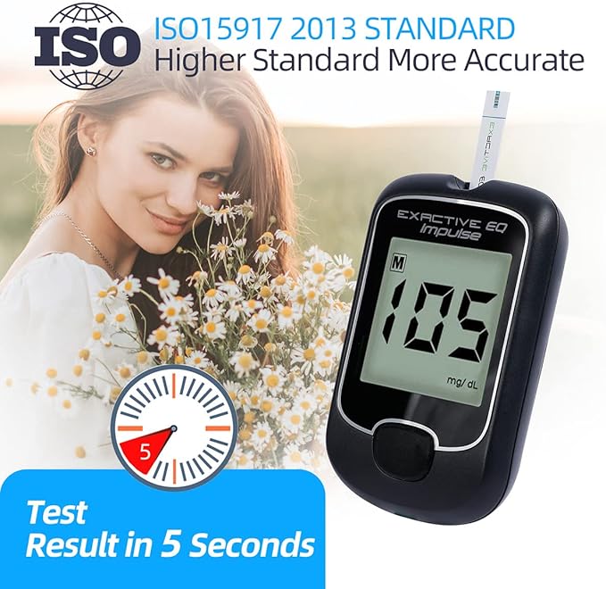 Blood Glucose Monitor Kit Diabetes Testing 50 Codefree 50 Lancets-mg/dL