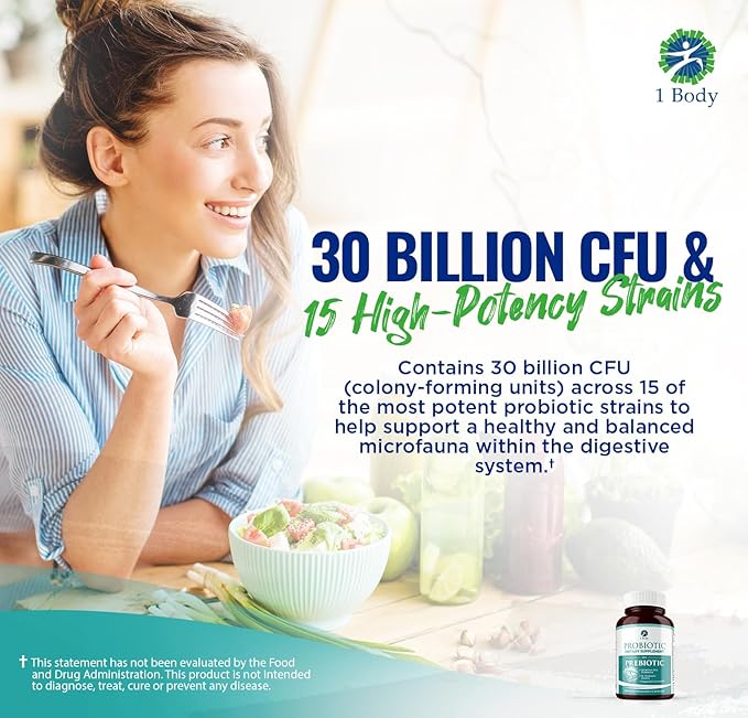 30 Billion CFU Probiotic Supplement 120 Vegetarian