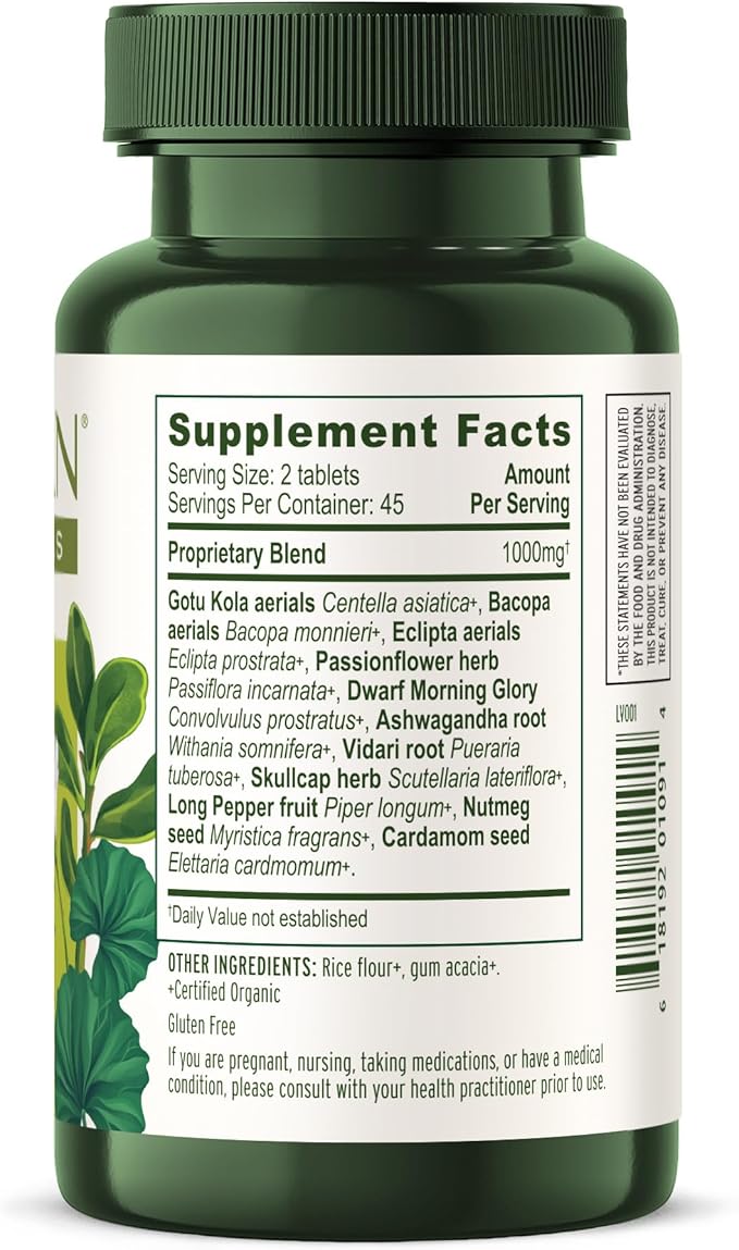 Banyan Botanicals Mental Clarity – Organic 90 Tablets