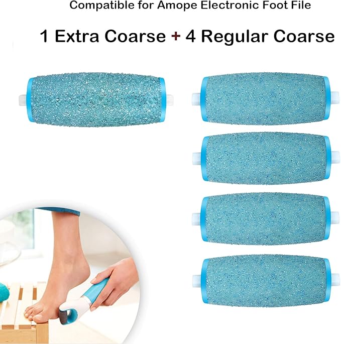 Electronic Foot File Replacements for Amope 1 Extra&4 Extra&4 Regular