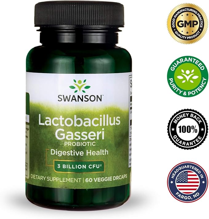 Swanson Lactobacillus Gasseri 3 Billion (60 Veggie 2 Bottles