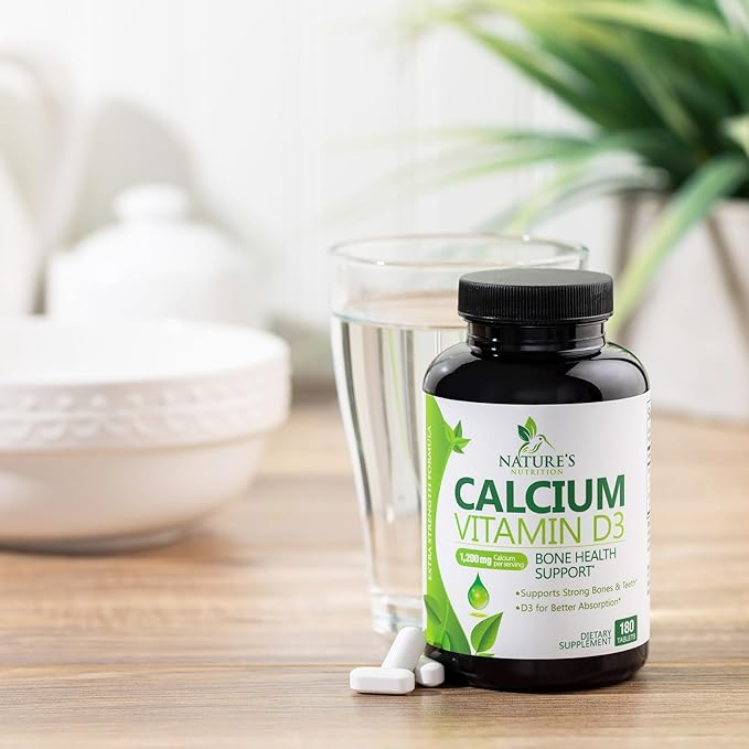 Calcium 1200 mg Plus Vitamin D3, 180 Tablets