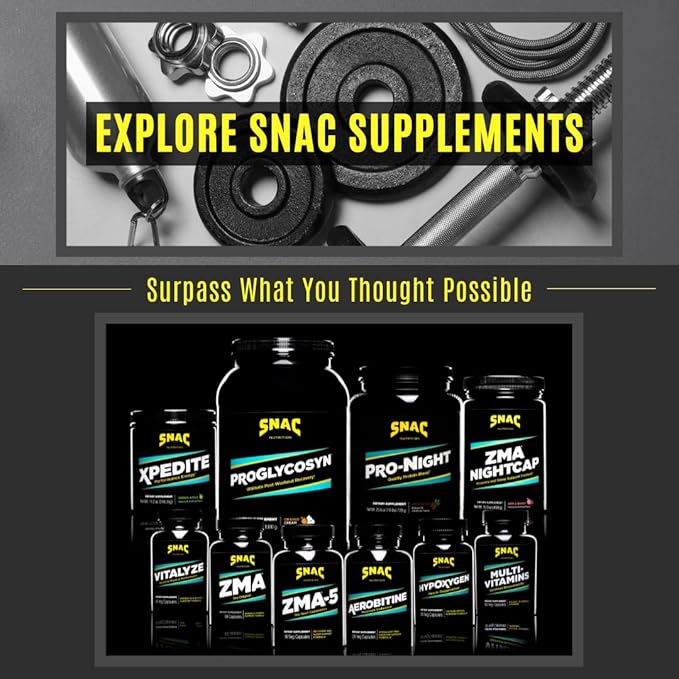 SNAC ZMA-5 Sleep Aid Supplement, Promote 5-HTP, Post 180 Count (2 Pack)