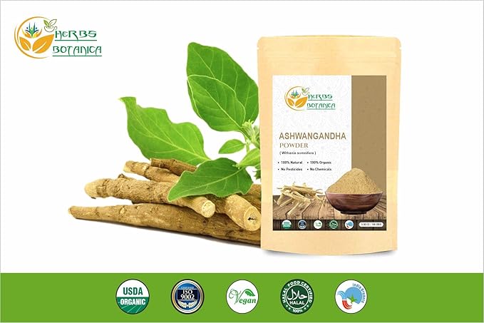 Organic Ashwagandha Root Powder Withania Somnifera 5.3 oz