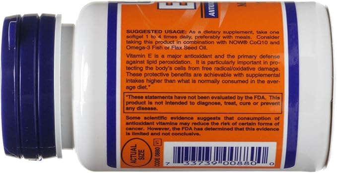 Vitamin E-200 IU 100 Softgels (Pack 2)
