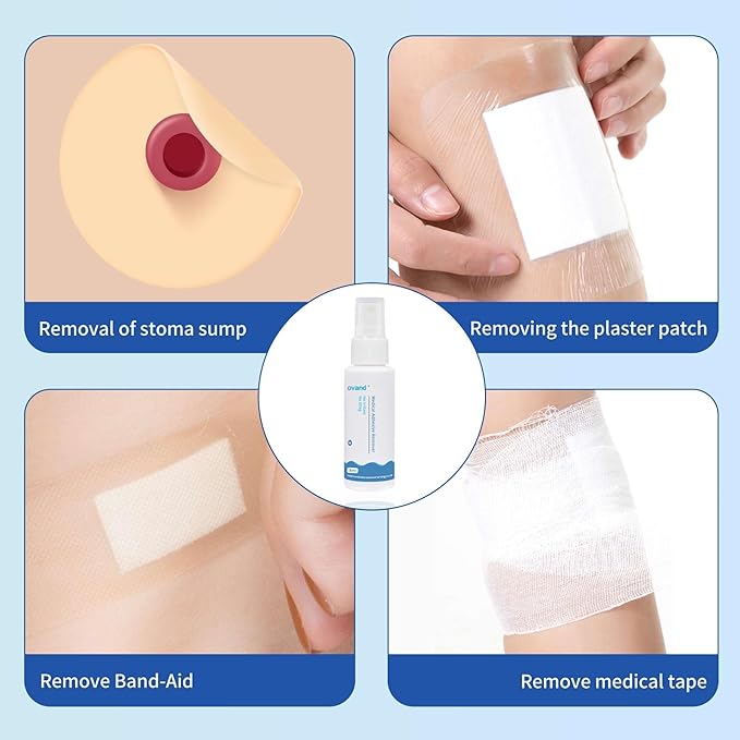 Medical Adhesive Remover Spray 1 oz.No-Sting Tape(4 Bottles)