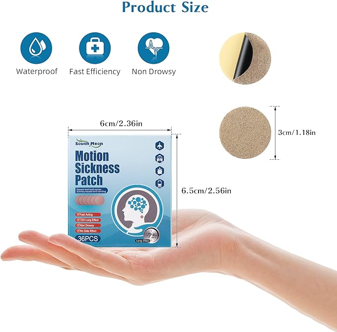 Motion Sickness Patches, 36 Pcs Sea JJ11-36Pcs