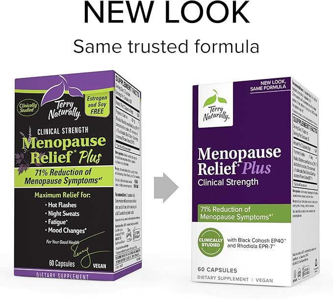 Terry Naturally Menopause Relief Plus 60 Capsules 30 Servings